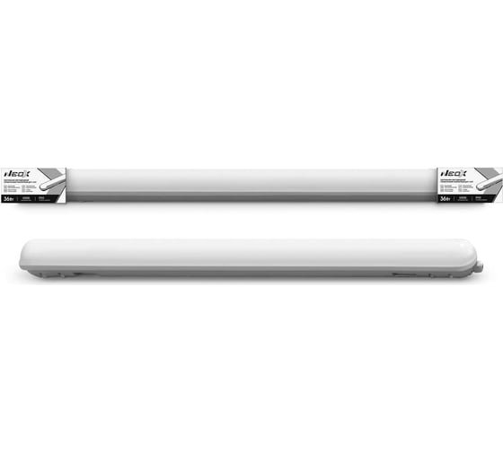 Изображение товара Светодиодный герметичный транзитный светильник Neox дсп-159т 36вт 6500к 125лм/вт 4500лм 1200x64x60мм ip65 4690612048345