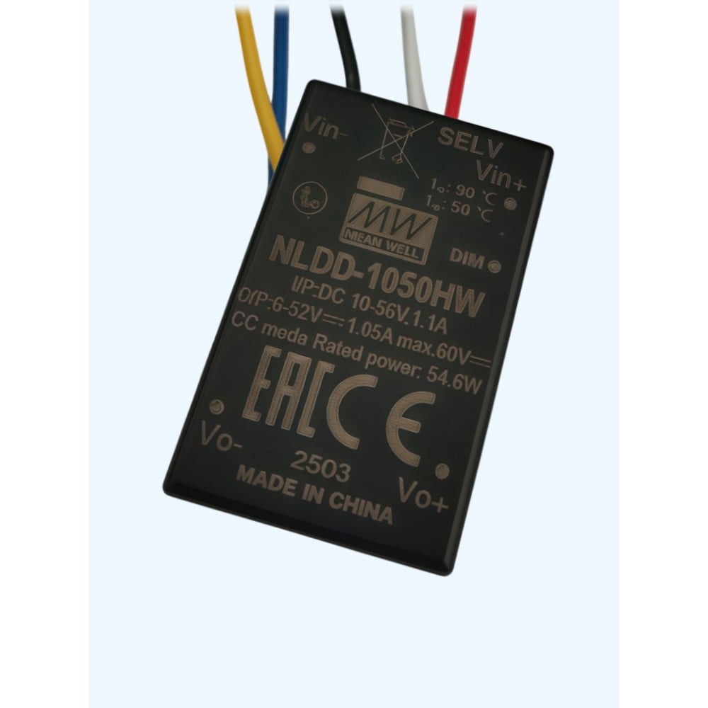 Изображение товара Модульный преобразователь Mean Well NLDD-1050HW DC-DC 60 Вт 6-52 В, защита от короткого замыкания