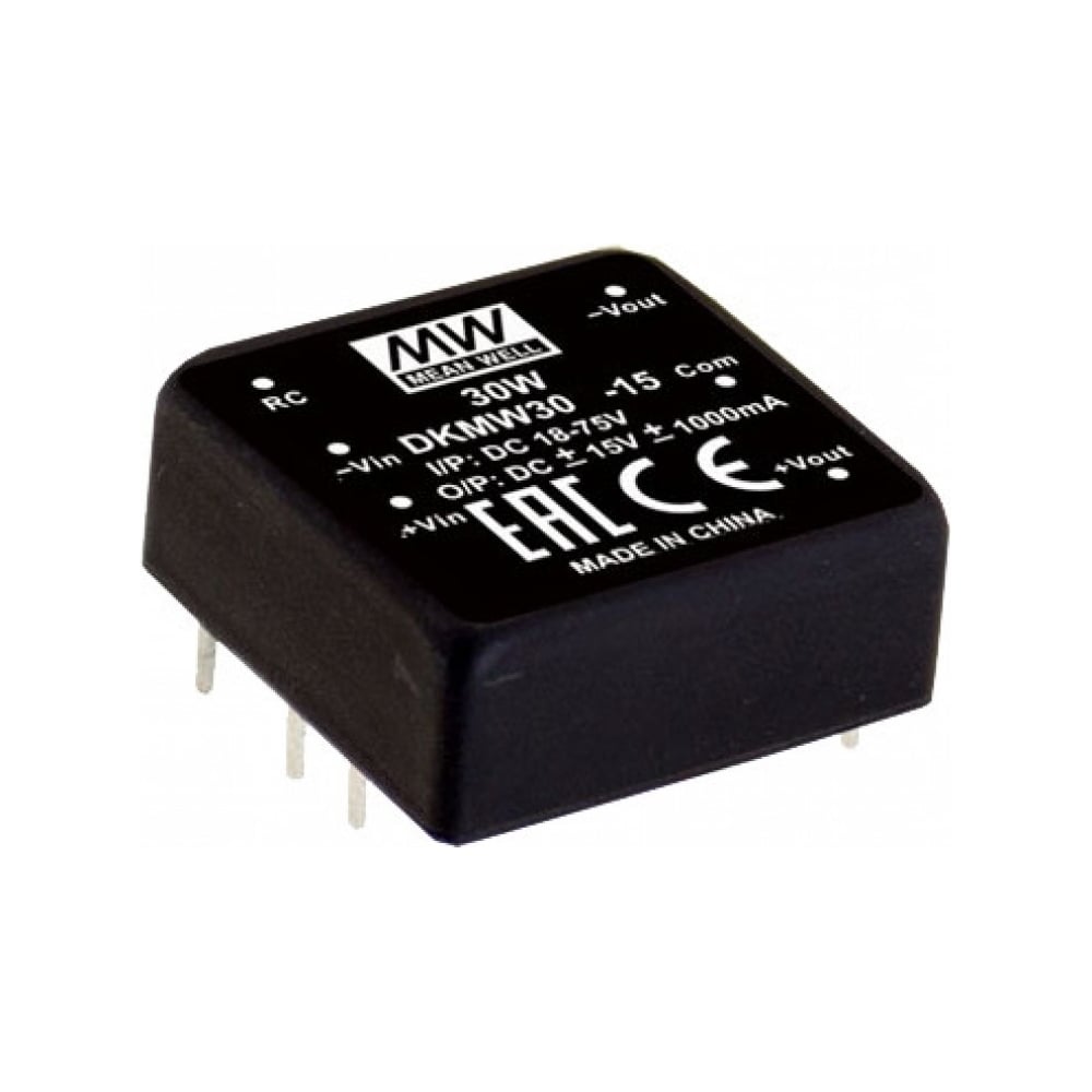 Изображение товара Преобразователь DC-DC Mean Well DKMW30F-15 15В 30Вт промышленный