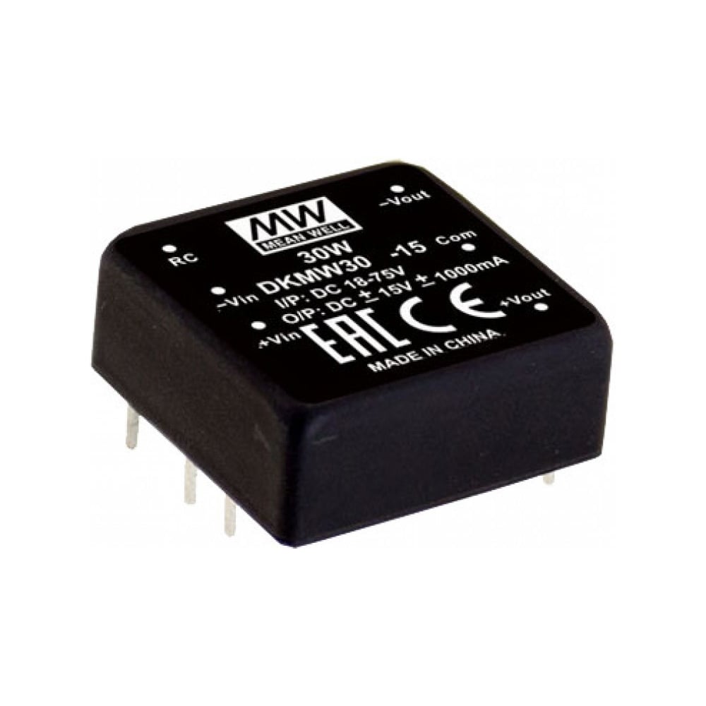 Изображение товара Преобразователь DC-DC Mean Well DKMW30F-15 15В 30Вт промышленный