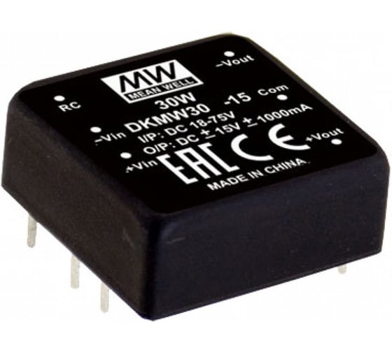 Изображение товара Преобразователь Mean Well DKMW30F-15 DC-DC Т02697935