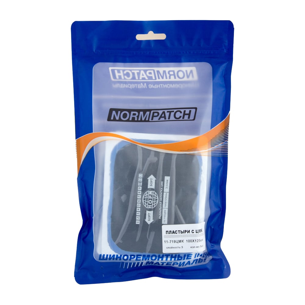 Изображение товара Заплатки NORM 11-719 с ЦМК 100х125 мм, 5 шт. 11-719 ЦМК