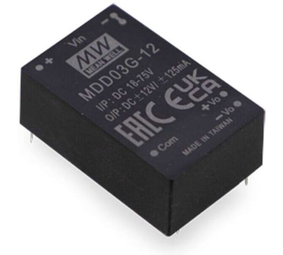 Изображение товара Медицинский DC-DC преобразователь Mean Well MDD03F-15 Т03701752