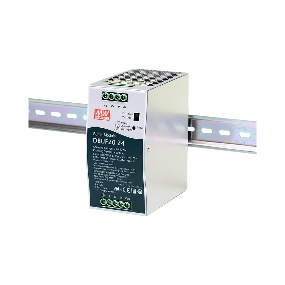 Изображение товара Буферный DC модуль Mean Well DBUF20-24 T03604807 23-30 В один канал 0.9 А