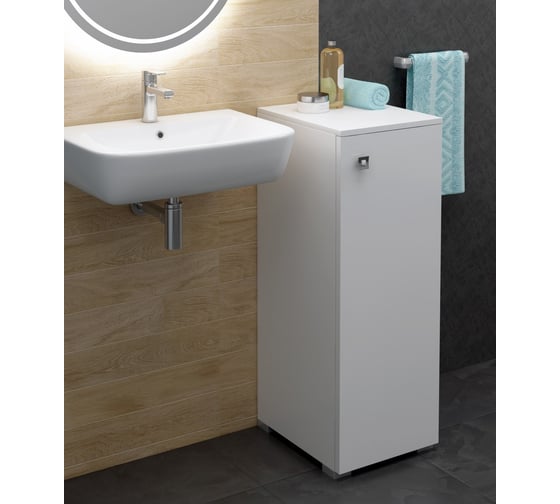 Изображение товара Пенал SANTREK "Виола" 1 дверь, белый, правый, 300x836x350 316046