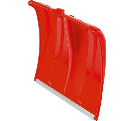 Изображение товара Снеговая пластиковая лопата с алюминиевой планкой, без черенка, 385мм, красная СИБИН 421832