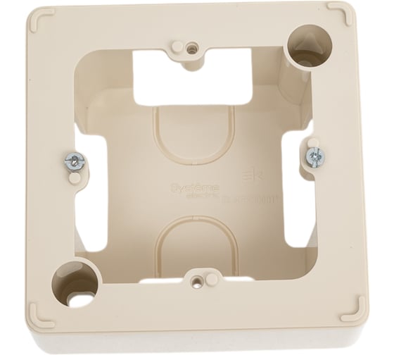 Изображение товара Подъемная коробка Systeme Electric СП Blanca, с возможностью соединения нескольких коробок, бежевый, SE BLNPK000017