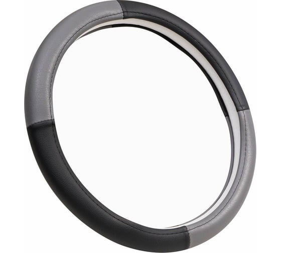 Изображение товара Оплетка руля REDMARK комб. экокожа, XL размер, косичка, черный/серый RM79004