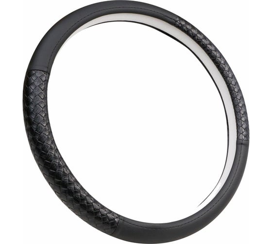 Изображение товара Оплетка руля REDMARK комб. экокожа, XL размер, косичка черный/черный RM79003