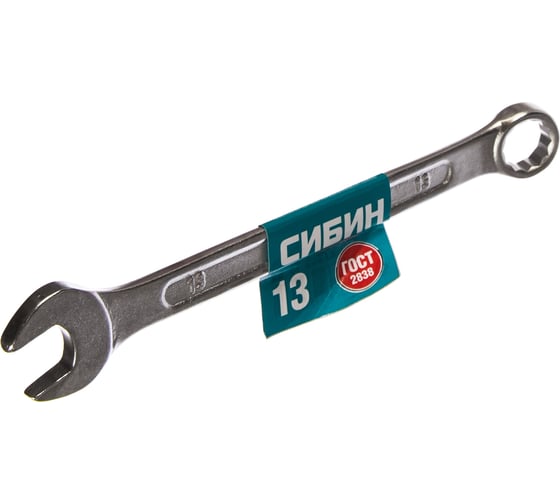 Изображение товара Комбинированный гаечный ключ 13 мм СИБИН 27089-13_z01