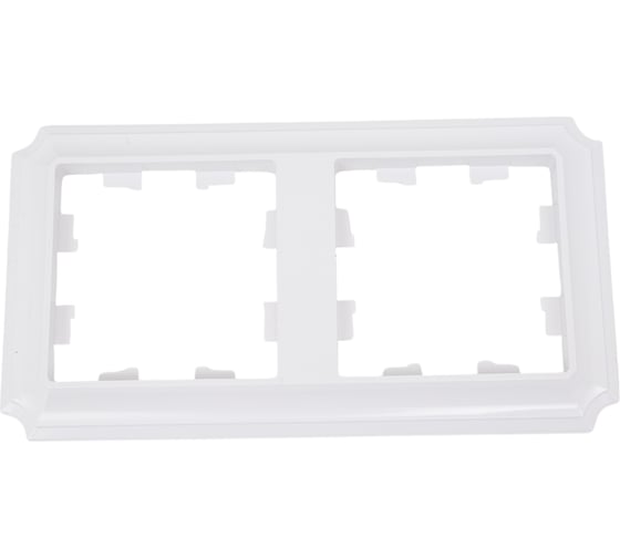 Изображение товара 2-постовая универсальная рамка Systeme Electric Atlasdesign antique белый ATN100102