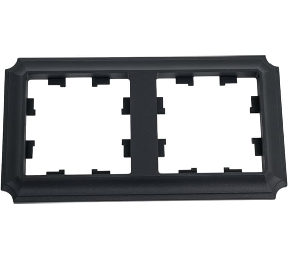 Изображение товара 2-постовая универсальная рамка Systeme Electric Atlasdesign antique базальт ATN101402