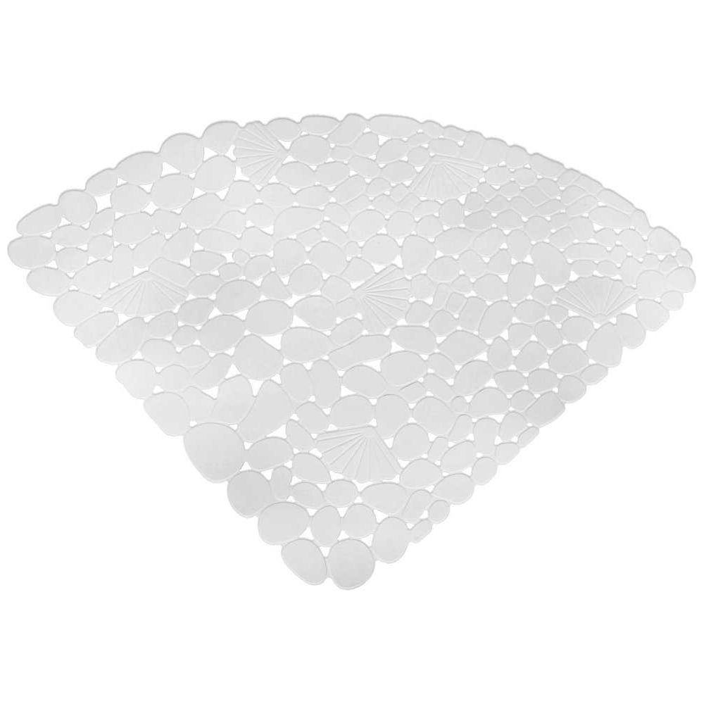 Изображение товара Коврик для душевой кабины МУЛЬТИДОМ 54x54 см треугольный белый