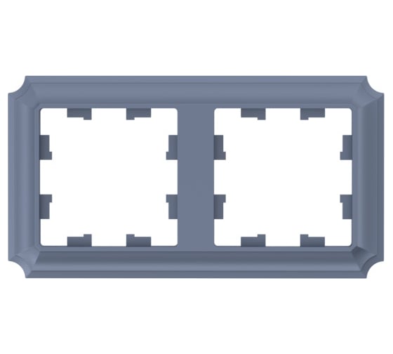 Изображение товара 2-постовая универсальная рамка Systeme Electric Atlasdesign antique грифель ATN100702