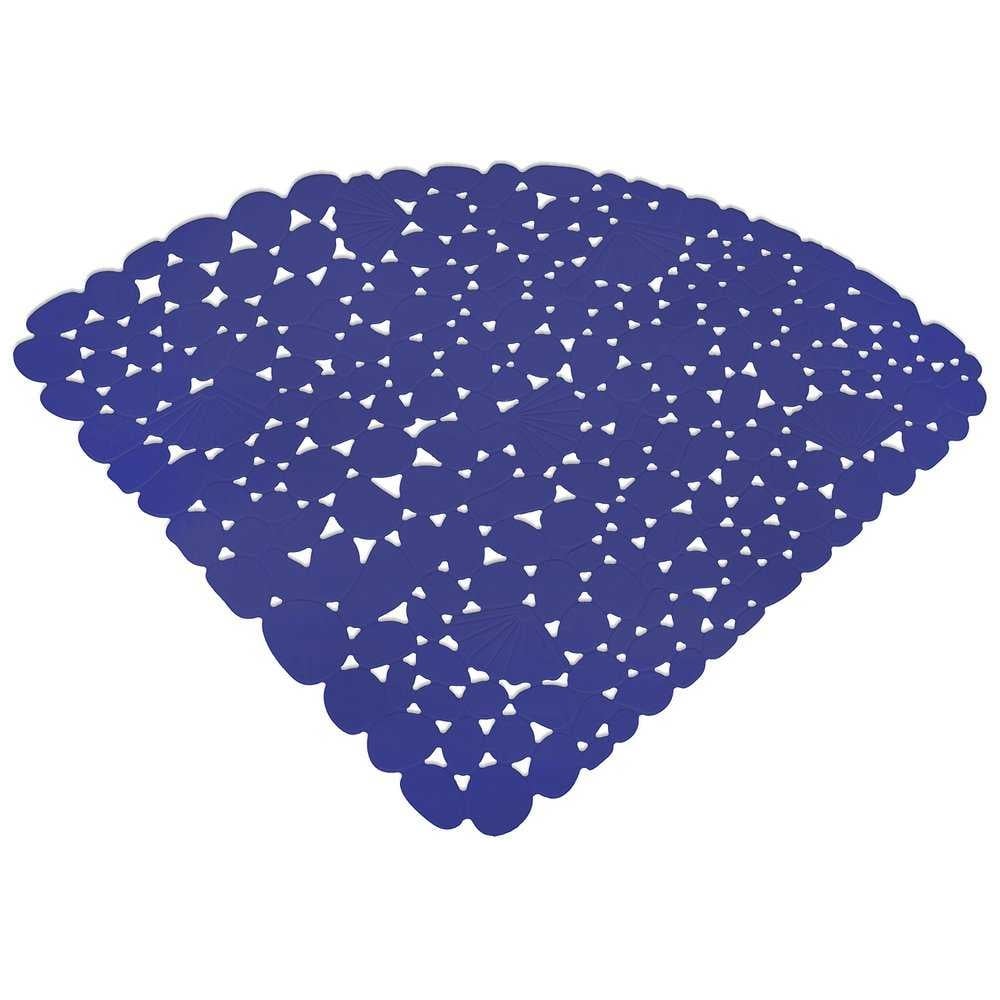 Изображение товара Коврик для душевой кабины МУЛЬТИДОМ 54x54 см треугольный синий противоскользящий