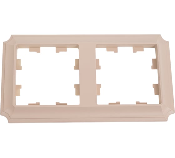 Изображение товара 2-постовая универсальная рамка Systeme Electric Atlasdesign antique песочный ATN101202