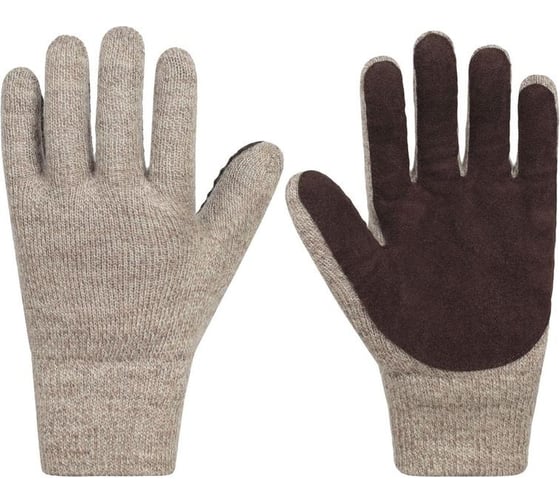 Изображение товара Полушерстяные 3-х слойные перчатки с наладонником из спилка ООО Комус чибис шс, флис/шелтер/спилок, р.11 1473848