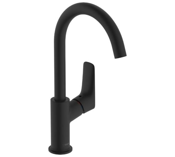 Изображение товара Смеситель для раковины Hansgrohe Logis 210, однорычажный, поворотный излив 120, со сливным гарнитуром, мч 71130670