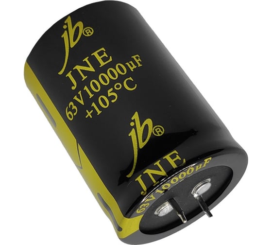 Изображение товара Электролитический конденсатор JB Capacitors 10000мкФ, 63В, 105C, 35x50мм, (Snap-in), JNE1J103M10003500500-113