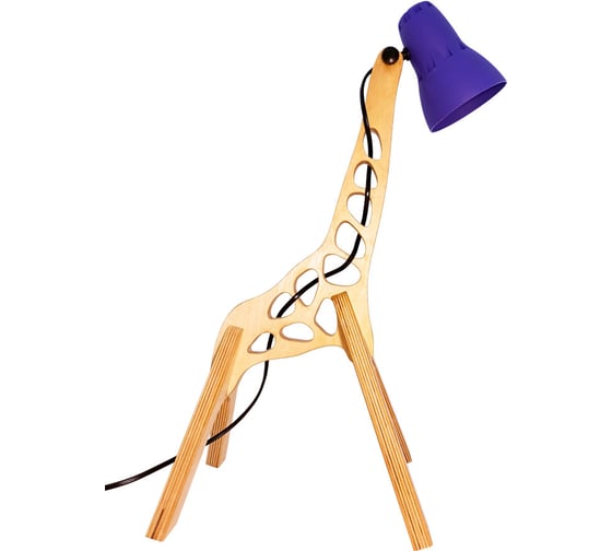 Изображение товара Светильник Жираф серия «Интерьер» 40Вт, ЛОН, Е27, без лампы, фиалка Трансвит 45514