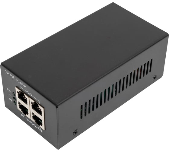 Изображение товара PoE-инжектор OSNOVO Midspan-2/602G Gigabit Ethernet на 2 порта. sct1226