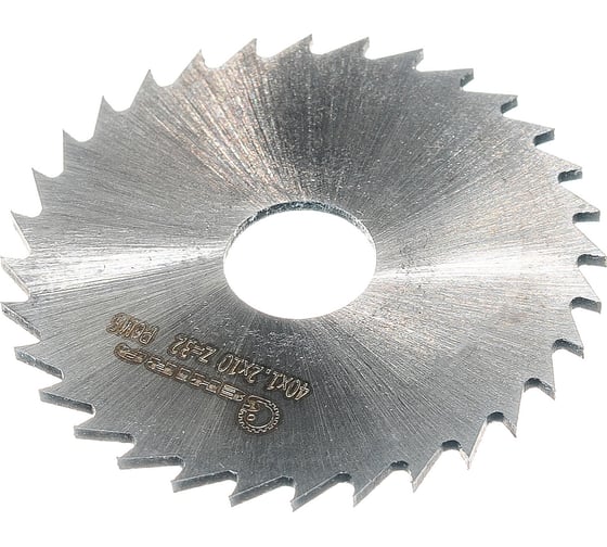 Изображение товара Фреза дисковая отрезная (40х1.2х10 мм; тип 2; ср.з=32; Р6М5) Sekira 32389