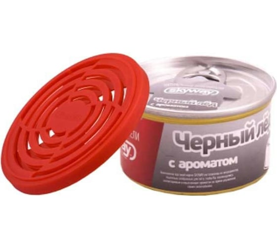 Изображение товара Ароматизатор на панель SKYWAY прессованное дерево, черный лед S03406008