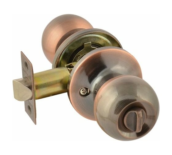 Изображение товара Межкомнатная защелка НОРА-М ЕСО стар. медь ЗШ-03-Э фикс. 13746