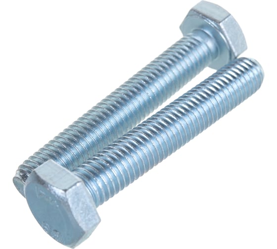 Изображение товара Болт Стройметиз М10х60 DIN 933, класс прочности 8.8, цинк уп. 10 шт. 3022094