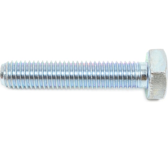 Изображение товара Болт Стройметиз М10х50 DIN 933, класс прочности 8.8, цинк уп. 10 шт. 3022074