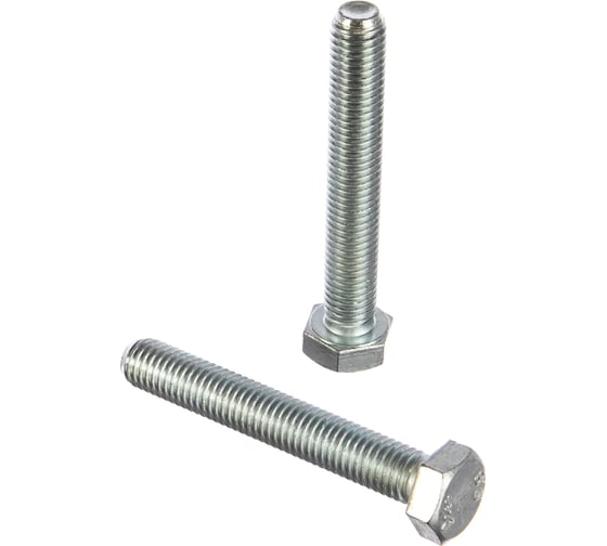 Изображение товара Болт Стройметиз М12х80 DIN 933, класс прочности 8.8, цинк уп. 10 шт. 3023144