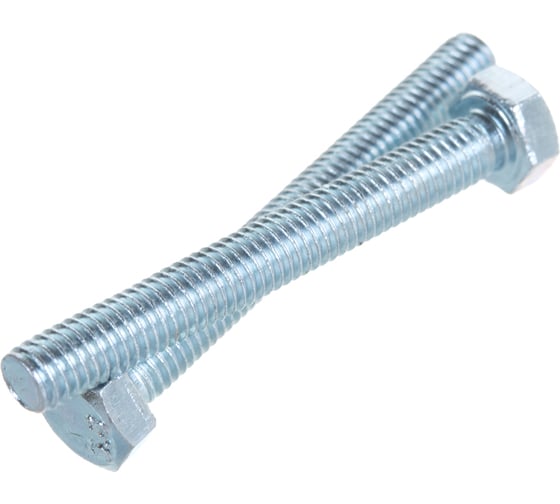 Изображение товара Болт Стройметиз полная резьба DIN933 М5х40, класс прочности 5.8, цинк 100 шт. 3010868