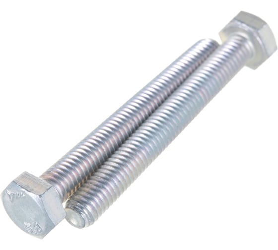 Изображение товара Болт Стройметиз полная резьба DIN933 М6х50, класс прочности 5.8, цинк 70 шт. 3011288