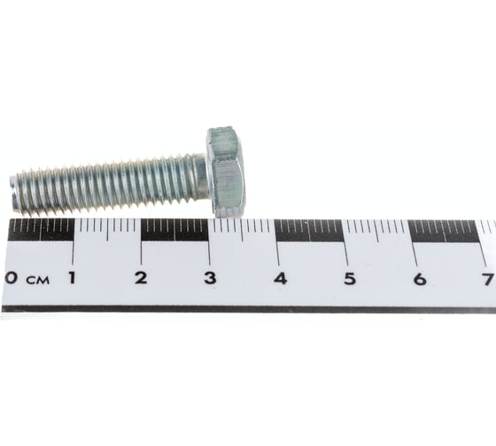 Изображение товара Болт Стройметиз полная резьба DIN933 М8х30, класс прочности 5.8, цинк 60 шт. 3011638