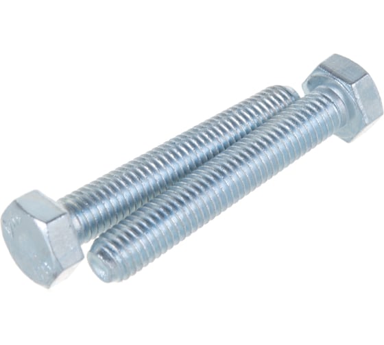 Изображение товара Болт Стройметиз полная резьба DIN933 М8х50, класс прочности 5.8, цинк 40 шт. 3011678