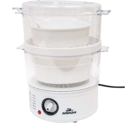 Изображение товара Пароварка Добрыня электрическая 600Вт 2 чаши 3203