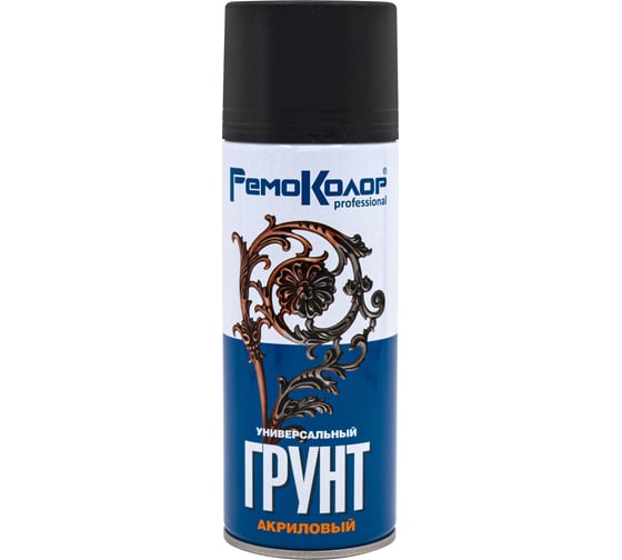 Изображение товара Грунт универсальный акриловый РемоКолор черный, 520 мл, (шт.) 69-9-152