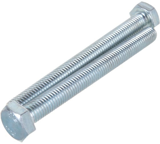 Изображение товара Болт Стройметиз полная резьба DIN933 М10х100, класс прочности 5.8, цинк 10 шт. 3012178