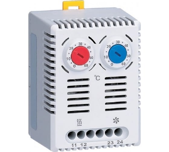 Изображение товара Термостат двойной механический на DIN-рейку 0…60°С 1НО+1НЗ 10А IP20 Доступная Автоматика DA-012-NO/NC