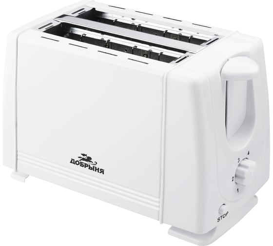 Изображение товара Тостер Добрыня электрический, 700Вт, 6ст. автооткл. белый 2150