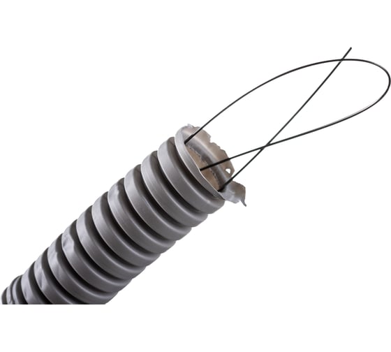 Изображение товара Гофротруба Урал ПАК ПВХ, легкая, с протяжкой, Россия, 25 мм, 50м ГФ-0101725-050