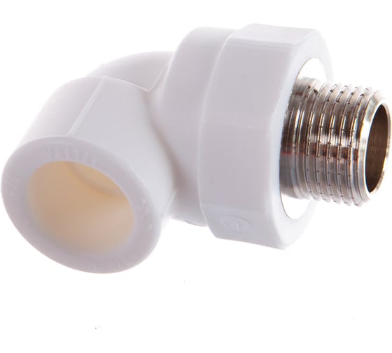 Изображение товара Угольник VALTEC PPR с переходом на наружную резьбу 20х1/2 VTp.753.0.02004