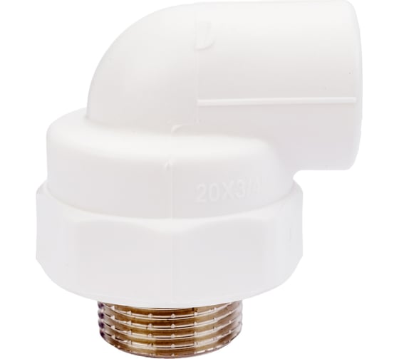 Изображение товара Угольник VALTEC PPR с переходом на наружную резьбу 20х3/4 VTp.753.0.02005