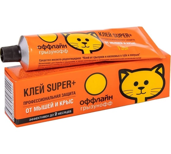 Изображение товара Клей от грызунов и насекомых Грызунофф SUPER 135 г GR10380012