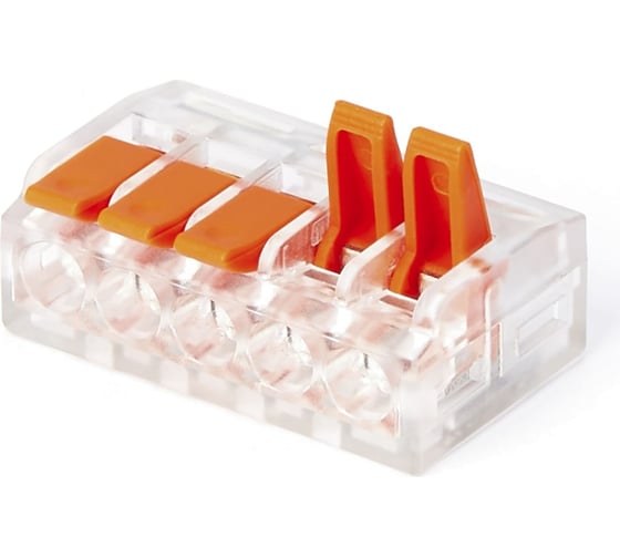 Изображение товара Пятипроводная клемма Gigant 20 шт/уп 0,08-2,5(4)мм² GCT-221-415-20