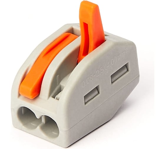 Изображение товара Двухпроводная клемма Gigant 5 шт/уп 0,08-2,5(4)мм² GCT-222-412-5