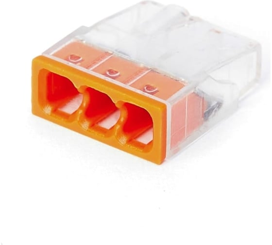 Изображение товара Компактная трехпроводная клемма Gigant 6 шт/уп 0,08-2,5(4)мм² GCT-2273-203-6