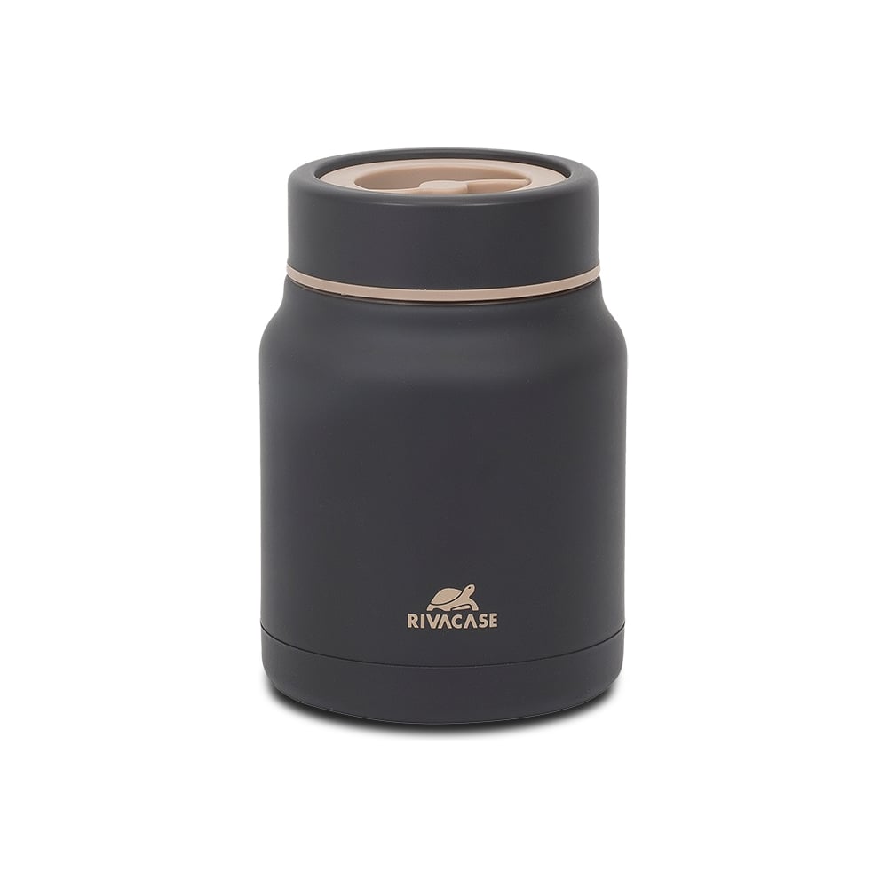 фото Пищевой термос rivacase bk food jar black, 0.5л 90331