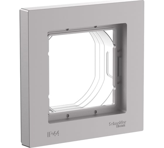 Изображение товара 1-местная рамка Systeme Electric Atlasdesign aqua алюминий ip44 ATN440301