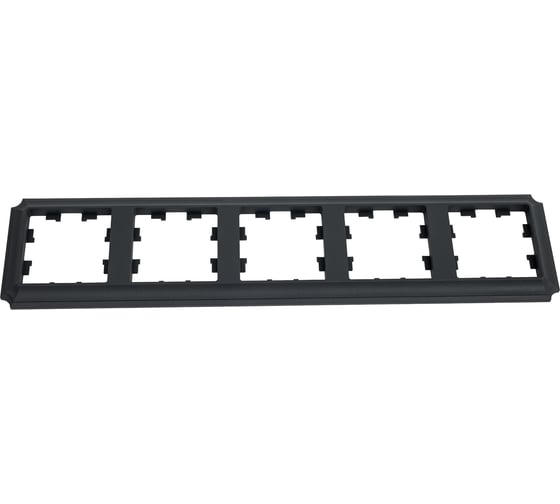 Изображение товара 5-постовая рамка Systeme Electric Atlasdesign antique, универсальная, базальт ATN101405